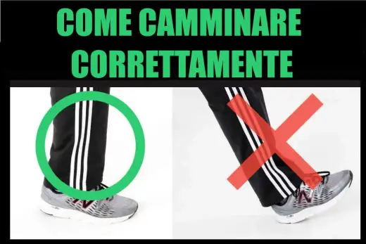Camminata corretta - postura, appoggio e braccia contano davvero